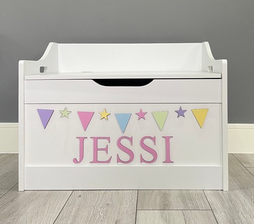 Personalised toy box name and - box,