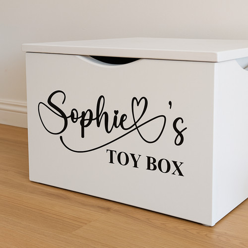 Personalised toy box name - personalised,