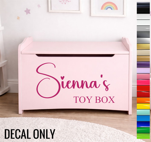 Personalised toy box name - personalised,