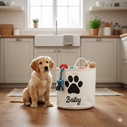Dog toy box - dog, made