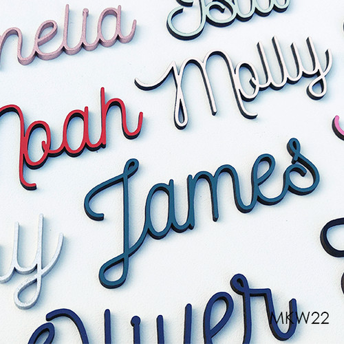 Personalised wooden name sign - wooden,