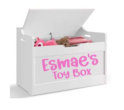 Personalised toy box vinyl - toy,