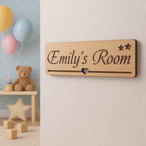 Personalised bedroom name - personalised, door