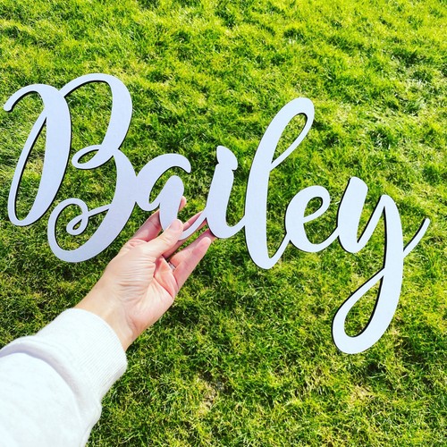 Personalised script name sign - personalised,
