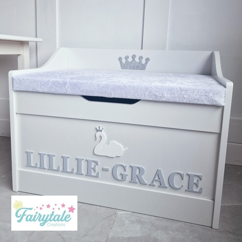 Swan personalised toy box - toy,