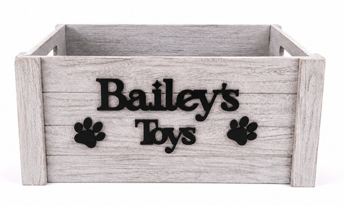 Personalised wooden dog toy - wooden,